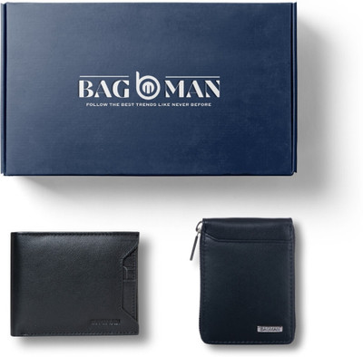 BAGMAN Card Holder & Wallet Combo(Black)