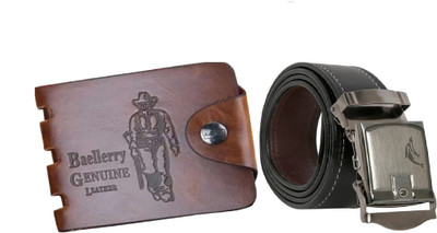 DARKLEATHERIS Wallet & Belt Combo(Multicolor)