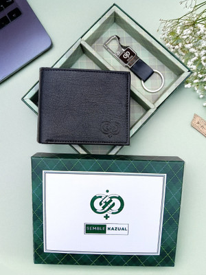 SEMBLE KAZUAL Wallet,Key Chain & Pen(Black)