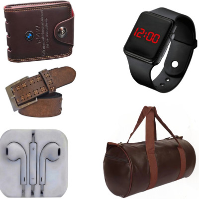 Khatu Belt, Wallet & Watch Combo(Multicolor)