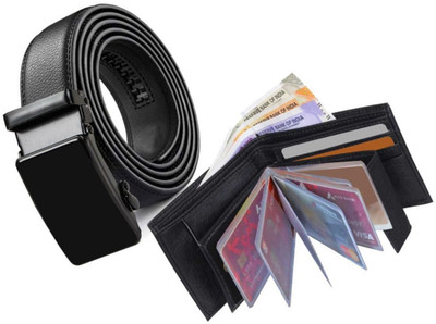 GOOD LIFE STUFF Wallet & Belt Combo(Black)