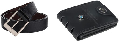 GOOD LIFE STUFF Wallet & Belt Combo(Black)