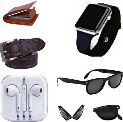 Kkhatu Belt, Wallet & Watch Combo(Multicolor)