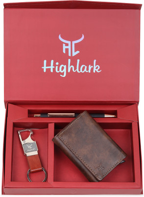 Highlark Wallet,Key Chain & Pen(Multicolor)
