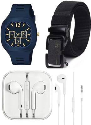 KARNI Watch & Belt Combo(Black)