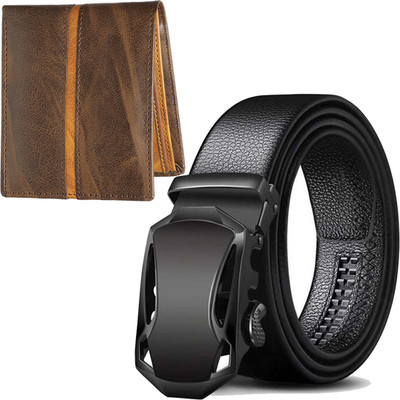 METRONAUT Wallet & Belt Combo(Multicolor)