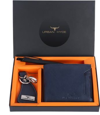 URBAN HYDE Wallet & Belt Combo(Blue)