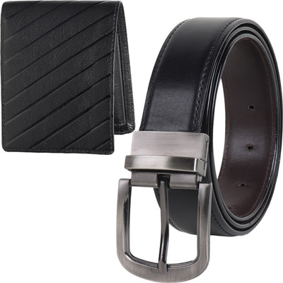 PROVOGUE Wallet & Belt Combo(Black)