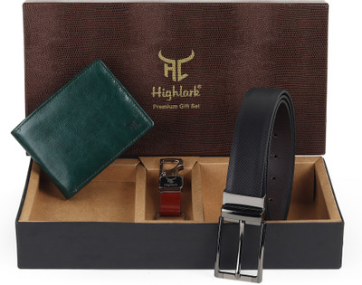 Highlark Wallet & Belt Combo(Multicolor)