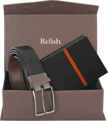 Relish Wallet & Belt Combo(Multicolor)