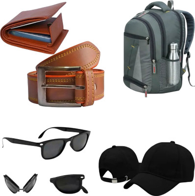 Kkhatu Belt, Wallet & Watch Combo(Multicolor)