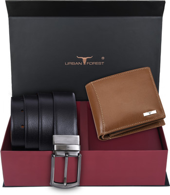 URBAN FOREST Wallet & Belt Combo(Tan)