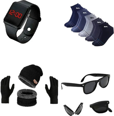 Kkhatu Belt, Wallet & Watch Combo(Multicolor)