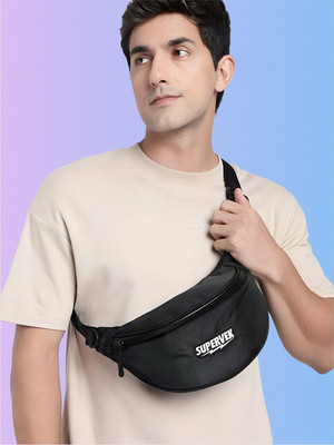 Supervek Waist Bag & Travel Pouch Combo(Black)