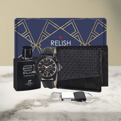 Relish Card Holder & Wallet Combo(Black)