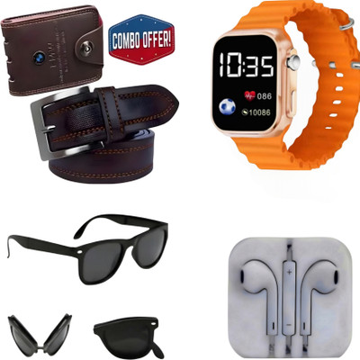 Kkhatu Belt, Wallet & Watch Combo(Multicolor)