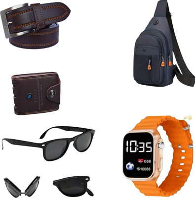 Kkhatu Belt, Wallet & Watch Combo(Multicolor)