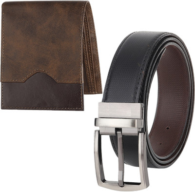 METRONAUT Wallet & Belt Combo(Multicolor)