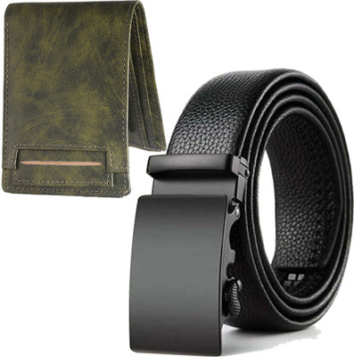 METRONAUT Wallet & Belt Combo(Multicolor)