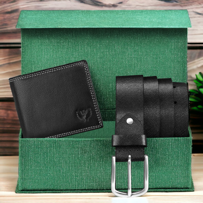 LORENZ Wallet & Belt Combo(Black)