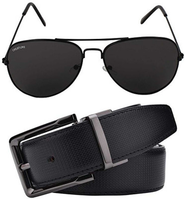 CREATURE Belt & Sunglass Combo(Black)