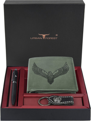 URBAN FOREST Wallet,Key Chain & Pen(Green)