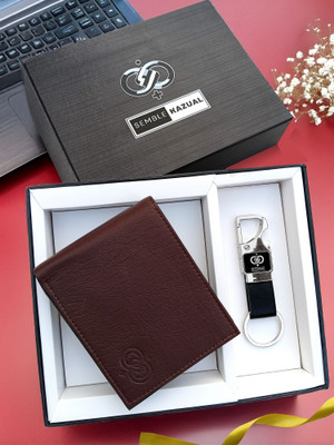 SEMBLE KAZUAL Wallet,Key Chain & Pen(Brown)