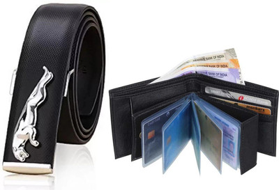 Kastner Wallet & Belt Combo(Black)