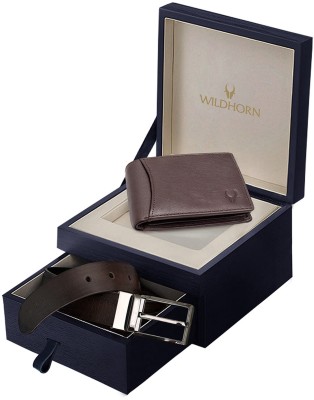 WILDHORN Wallet & Belt Combo(Brown)