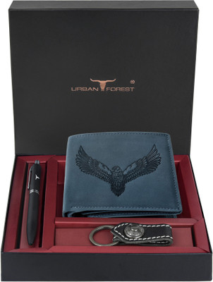 URBAN FOREST Wallet,Key Chain & Pen(Blue)