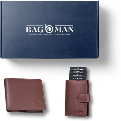 BAGMAN Card Holder & Wallet Combo(Maroon)