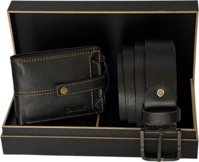 Revmark Wallet & Belt Combo(Black, Black)