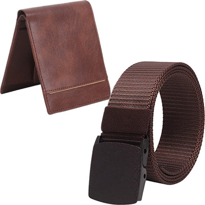 LOOPA Wallet & Belt Combo(Brown)