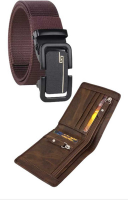 Zhermack Wallet & Belt Combo(Brown)