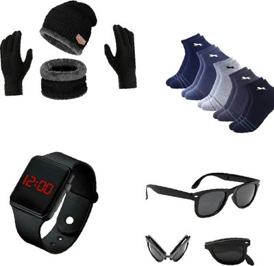 Kkhatu Belt, Wallet & Watch Combo(Multicolor)