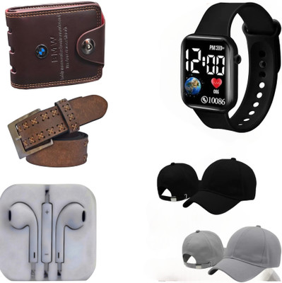 Khatu Belt, Wallet & Watch Combo(Multicolor)