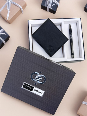 SEMBLE KAZUAL Wallet,Key Chain & Pen(Black)