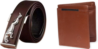 DARKLEATHERIS Wallet & Belt Combo(Maroon)