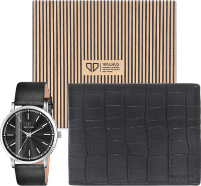 Walrus Watch & Wallet Combo(Black)