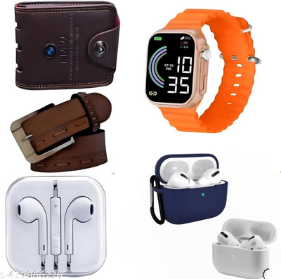 KH Creations Belt, Wallet & Watch Combo(Multicolor)