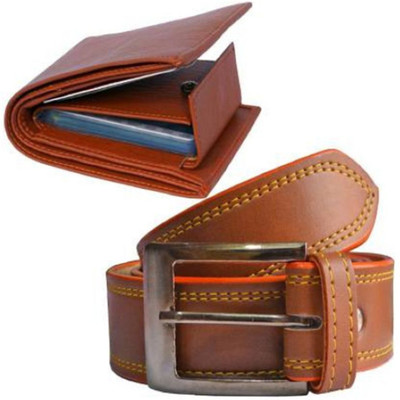 VMgold Wallet & Belt Combo(Tan)