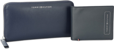 TOMMY HILFIGER Card Holder & Wallet Combo(Blue)