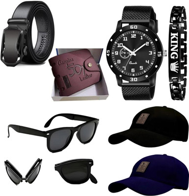 Khatu Belt, Wallet & Watch Combo(Multicolor)