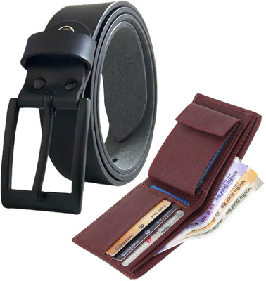 Kastner Wallet & Belt Combo(Multicolor)