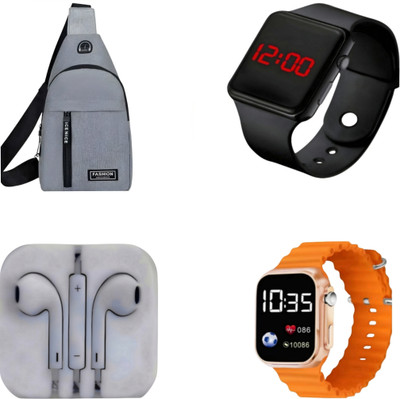 Khatushyam Belt, Wallet & Watch Combo(Brown)