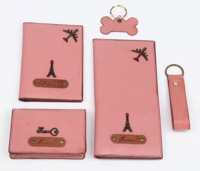 JL Collections Card Holder & Wallet Combo(Pink)