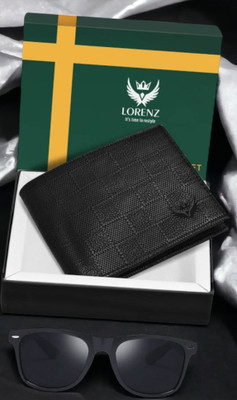LORENZ Sunglass & Wallet Combo(Black)