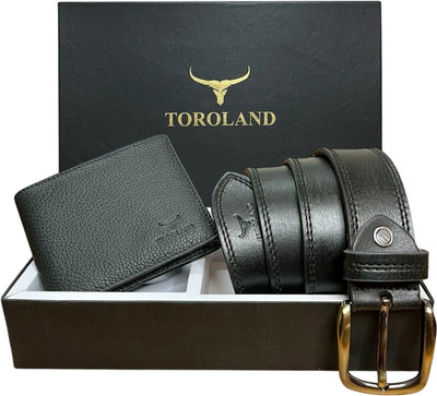 TOROLAND Wallet & Belt Combo(Black)