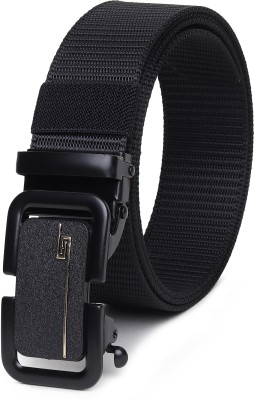 WOOD BAZAR Men Casual, Formal Black Synthetic Belt