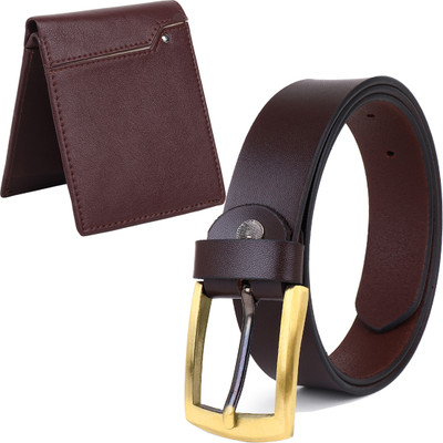 LOOPA Wallet & Belt Combo(Brown)